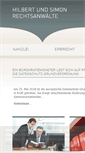 Mobile Screenshot of hilbert-simon.de